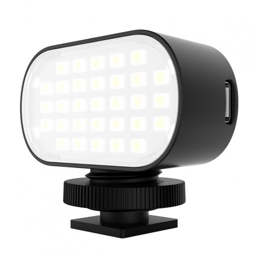 ST30ポータブル写真ライト、3色温度、無段階調光、ユニバーサルコンピューターライブ写真LEDソフトライト、ライブストリーミング、Vlogging、YouTube、TikTok、メイクアップ、写真に適しています