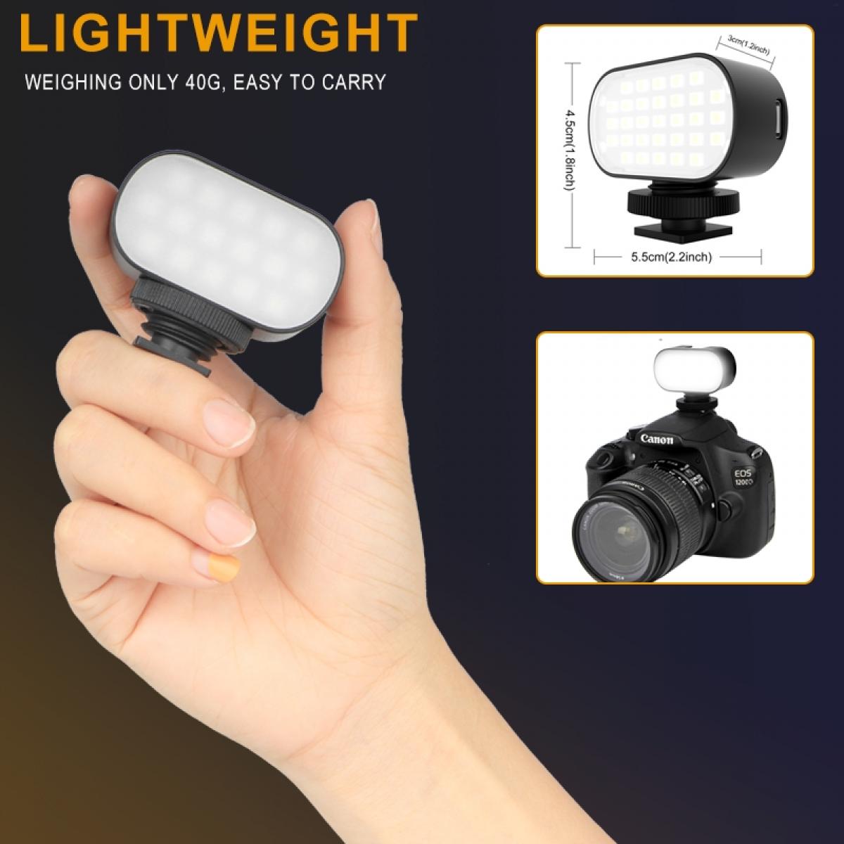 ST30 Portable Photography Light, 3 Color Temperatures, Stepless Dimming, Universal Computer Live