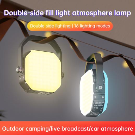 Portable Camping Light,LED Work Lights with Stand,Telescoping Tripod  Outdoor Light & Camp Light,Powered by USB DC 5V,Camping Hook Includes