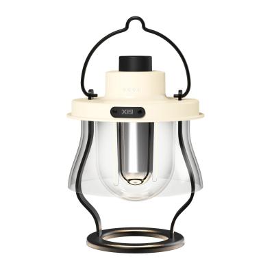 X19 Rechargeable Retro Camping Light with Emergency Power Bank Function for Power Outages, Emergency Lighting, Outdoor Camping