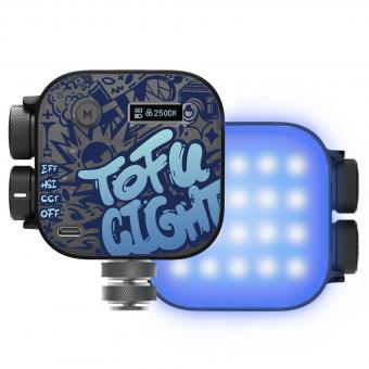 Mini RGB Pocket Light portátil, CRI95+, temperatura de cor variando de 2500K a 9900K, com 21 efeitos de iluminação. Recarregável, magnético, adequado para filmagem em câmeras internas para melhorar a iluminação de vídeos e fotos.