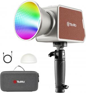 100W RGB LED Video Light 2700K-6500K Photography Lighting for Vlogging, Live Stream