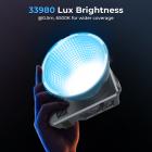 RGB LED Video Light with 27000mAh 97Wh Battery, 360° Full Color, 2700K-6500K, TLCI≥97, CRI≥95, 33980 Lux/0.5m, Bowents Mount, Kentfaith