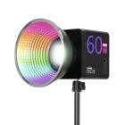 LED-valo videokuvaukseen, 60W 6700mAh-akulla, PD / AC-tulo, 2500K-6500K 19700 Lux@1m , 360 ° täysi väri, TLCI≥97, CRI≥95, Kentfaith