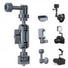 4.5in Magic Arm Camera Mount with NATO Clamp, Dual Ball Head 360°  Adjustment, 1/4"-20 Screw, Anti-Twist, for Action Cameras, Monitors, LED Lights, Fill Lights, Kentfaith