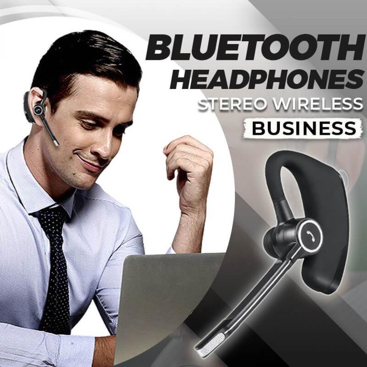 Bluetooth V4.1 V8S Business Bluetooth Headset Wireless Earphone Car Phone  Handsfree MIC Music for IPhone