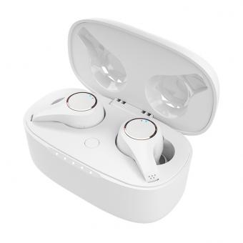 G08 ENC Wireless Bluetooth Earphones Bluetooth 5.0 Waterproof Earbuds for Game, Work, Sports, Smart Call Noise Reduction, White