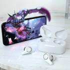 G08ENCワイヤレスBluetoothイヤフォンBluetooth5.0防水イヤフォン、ゲーム、仕事、スポーツ、スマートコールノイズリダクション、ホワイト