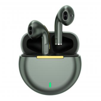 Pro8s Bluetooth Earphones Ture Wireless Sports Headset 24H Cyclic Playtime Headphones with Type C Charging Case and mic, in-Ear Stereo Earphones Headset Green