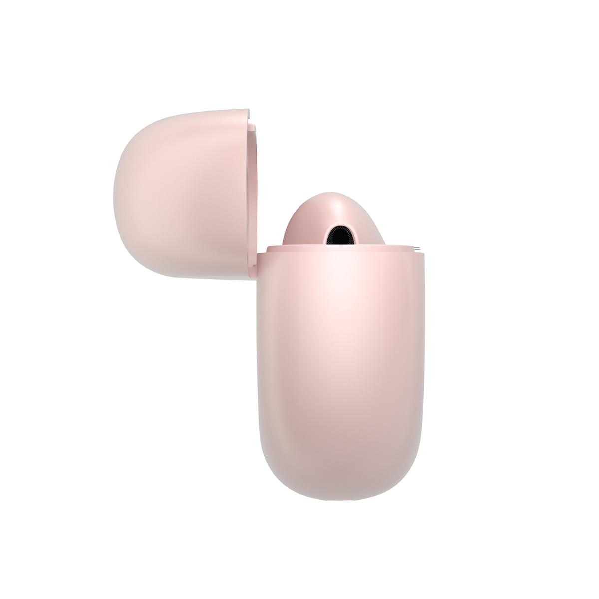 Pro8s Bluetooth Earphones Ture Wireless Sports Headset 24H Cyclic Playtime Headphones with Type C Charging Case and mic, in-Ear Stereo Earphones Headset Pink
