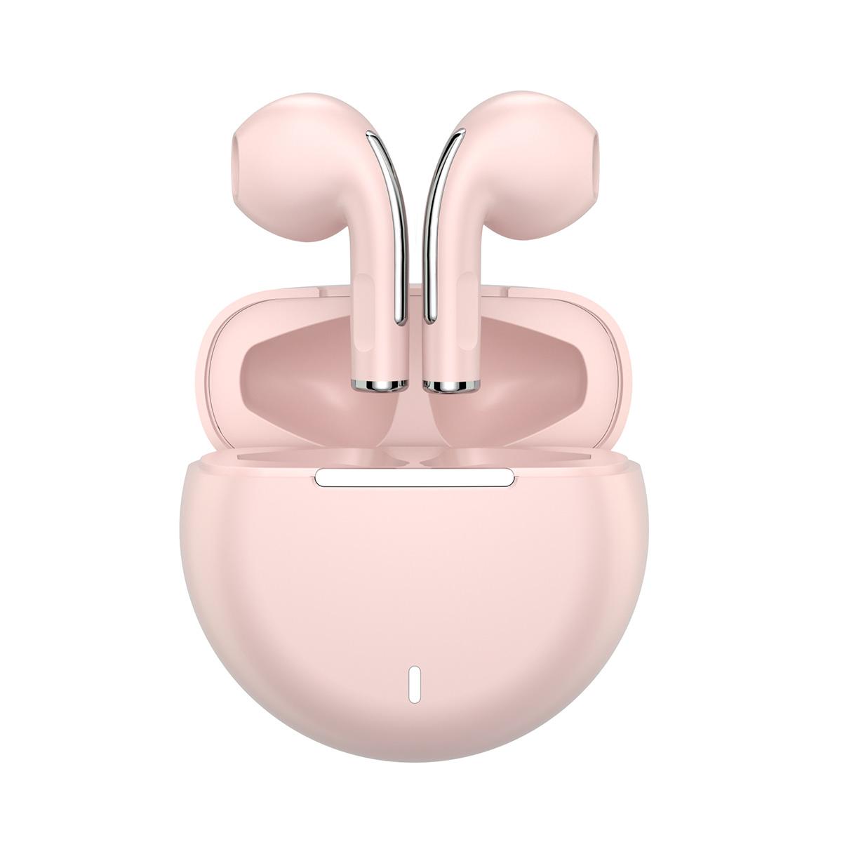 Pro8s Bluetooth Earphones Ture Wireless Sports Headset 24H Cyclic Playtime Headphones with Type C Charging Case and mic, in-Ear Stereo Earphones Headset Pink