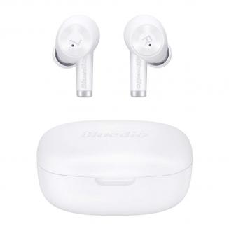 Fones de ouvido sem fio Bluetooth Bluedio Ei Fones de ouvido intra-auriculares sem fio com estojo de carregamento, branco