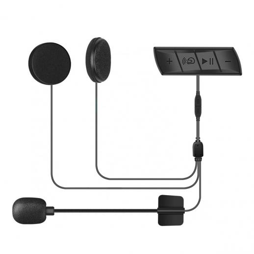 thumbnail image 2 of Bluetooth Motorcycle Helmet Headset - BT 4.2 Intercom, Noise Reduction Mic, 500mAh Battery, Hands-Free Calling 2 of 4