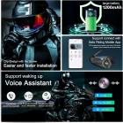 EJEAS Q8 외계인 블루투스 인터콤, 새로운 Mesh 3.0 그룹 인터콤, 6명의 외계인이 동시에 통화 가능, 음악 공유 및 채널 전환(1팩)