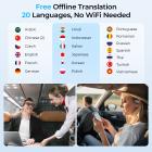 Real-Time Translator Earbuds, 2-Way Simultaneous Interpretation, 150 Languages/Accents, Free Offline Translation, 6 Modes, Video Call Translation, Open-Ear, ENC, For Global Travel, Kentfaith
