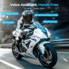 バイク用ヘルメットヘッドセット＆バイクダッシュカムコンボ、2人用Bluetoothインターホン、無制限グループAPPインターホン、Bluetooth 5.4、2K解像度のバイクダッシュカム、140°広角、WiFiコントロール、USB電源、Kentfaith