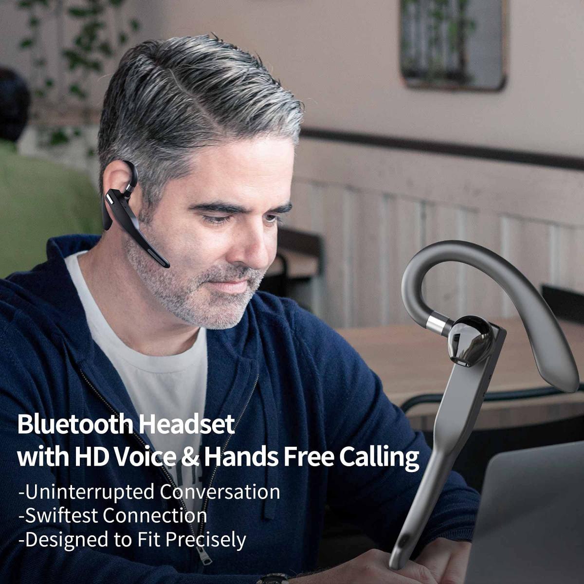 Wireless Bluetooth Cell Phone Headset HandsFree KENTFAITH