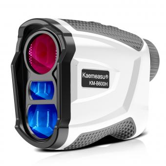 KM-B600H Golf Rangefinder, High Precision 600m Rechargeable Laser Hunting Rangefinder with Magnet Ball Cart Adsorption, 6x Magnification, Flagpole Lock, Fast Focus, Scanning Continuous Measurement, for Golf, Hunting and Measuring