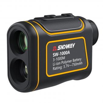 SNDWAY SW-1000A Golf Rangefinder Distance / Angle / Height / Speed Measuring, Flagpole Locking, Support Naked Eye Focusing 1000m Measuring Distance