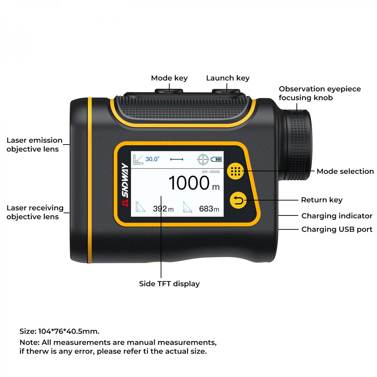 SNDWAYTOOLS ゴルフ レーザー距離計 SW-M700 - ゴルフ