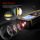 SNDWAY SW-TG70 laser rangefinder 230ft/70M, portable handle digital measuring tool rangefinder supports area measurement volume measurement 30 groups of data storage 2 horizontal bubbles IP54 waterproof