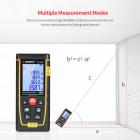 SNDWAY SW-TG70 laser rangefinder 230ft/70M, portable handle digital measuring tool rangefinder supports area measurement volume measurement 30 groups of data storage 2 horizontal bubbles IP54 waterproof