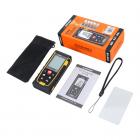 SNDWAY SW-TG70 laser rangefinder 230ft/70M, portable handle digital measuring tool rangefinder supports area measurement volume measurement 30 groups of data storage 2 horizontal bubbles IP54 waterproof