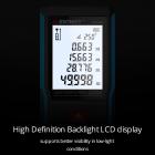 SNDWAY H-D100A laser rangefinder 330ft/100M, portable handle digital measuring tool, rangefinder supports angle measurement, area measurement, volume measurement, 99 sets of data storage, electronic level, rechargeable lithium battery, IP54 waterproof