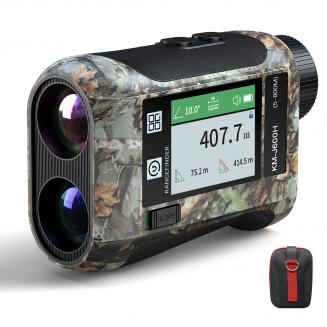 875Yd Rangefinder de caça recarregável com compensação de ângulo e tela sensível ao toque
