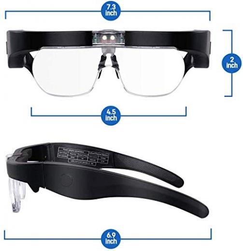 Head Magnifier Glasses 1.5X 2.5X 3.5X 5X Best Magnifying Glasses for Reading