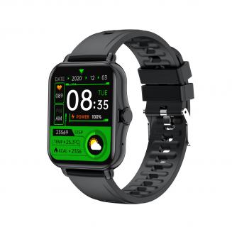 Q8 1.69 Inch Bluetooth Talking Smart Watch for Android and iOS Phones, IP67 Waterproof Fitness Tracker Watch, Ultralight Smart Sports Watch with Heart Rate ECG Blood Pressure Blood Oxygen Monitoring Black