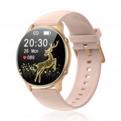 LW36 smart watch, aluminum alloy body, dynamic heart rate multi-sports mode 3ATM waterproof smart watch, 15 days long standby, pink