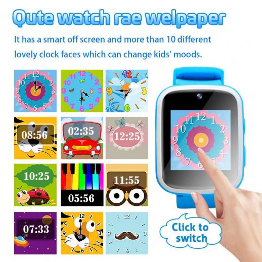 Smartwatch infantil Y90 con cámara de fotos y video, 6 juegos