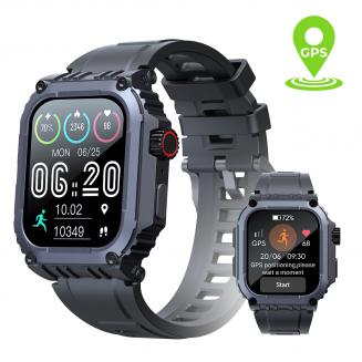 Sport Smart Watch com GPS Rastreador Bluetooth Chama 24h Frequência Cardíaca / Monitor de Sono