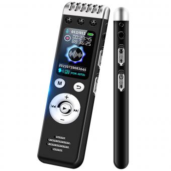 64GB Multifunctional Recorder, Active Noise Reduction Voice Recorder, Mp3 Playback, Video Playback, Suitable for Lectures, Meetings, Interviews, Classrooms, Etc.