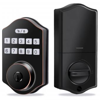 K2 Keyless Entry Door Lock, Electronic Door Lock with Keyboard, 100 User Passwords, with Anti Peep Password