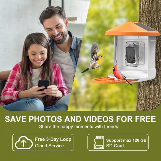  AMOEJOV Hummingbird Feeder Camera,Smart Bird Feeder with Camera  Auto Capture Birds and Notify,1080P HD Full Color Camera,Free 32G SD Card,  Ideal Gift for Bird Lovers : Patio, Lawn & Garden