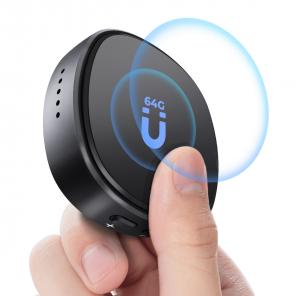 Mini Voice Recorder Magnetic & Voice-activated, 800H Recording with Noise Cancelling, Kentfaith Voice Recorder for Meetings, Lectures, Studying, Interviews 64G
