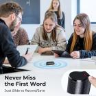 128GB Gravador de Voz Digital, 1000H de Bateria, Gravador de Áudio Ativado por Voz com Reprodução, Redução de Ruído DSP, Magnético e Portátil, para Reuniões, Palestras, Sala de Aula, Kentfaith