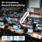 Mini grabadora de voz digital con 1000 h de batería, grabadora de audio activada por voz con reproducción, reducción de ruido DSP, magnética y portátil, 128 GB, para reuniones, conferencias, clases, Kentfaith