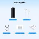 128G 소형 디지털 보이스 레코더, 초장시간 1000시간 연속 녹음, 음성 활성화 및 자석 기능, Kentfaith