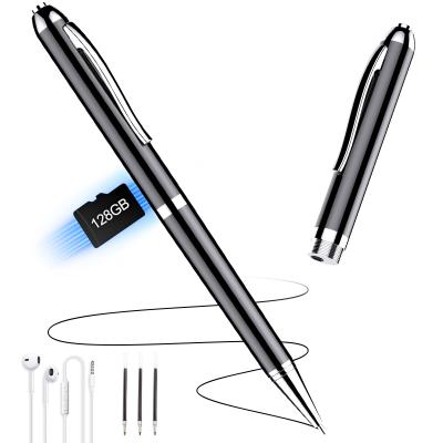 128GB Voice Activated Pen Recorder with Playback, DSP Noise Reduction for Lecture Meeting Interview, Kentfaith