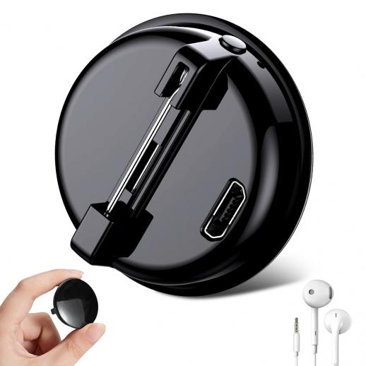 Mini Voice Recorder バッジデザイン & 音声起動、ノイズ