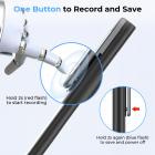 64GB Grabadora de Voz Digital 800 Horas Grabadora Activada por Voz con 1536Kbps Alta Sensibilidad, Grabadora de Bolígrafo con Reducción de Ruido AGC y Puerto Tipo-C para Conferencias Reuniones Entrevistas, Kentfaith