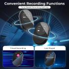 128G Mini Grabadora de Voz con Grabación Ultra-larga de 1600H, Activación por Voz & Reducción de Ruido DSP, Conferencia/Conferencia/Aula de Aprendizaje, Regalo Portátil para Llavero, Kentfaith