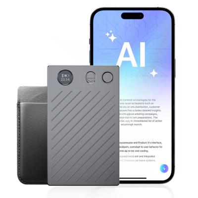 AI Voice Recorder, Transcribe, Summarize & Translate met AI, App-besturing, Notitiemaker voor Vergaderingen & Gesprekken, Ondersteunt 100 Talen, Ultradun met InstantView-display, Hoes Inbegrepen, Kentfaith