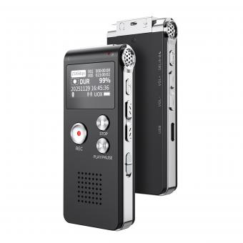 Digital Voice Recorder with 64Gb Storage, 1536 kbps, Voice Activated & Line-in Record, 85H Battery Life, Stores 800 Hours of Recording, Kentfaith