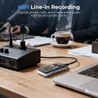 Digital Voice Recorder with 64Gb Storage, 1536 kbps, Voice Activated & Line-in Record, 85H Battery Life, Stores 800 Hours of Recording, Kentfaith