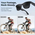 카메라 탑재 스마트 안경, 1080P POV를 위한 8MP 소니 카메라, 13MP 사진, EIS 안정화, WiFi 전송, 32GB 저장 공간, 10시간 재생 시간, Kentfaith