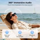 카메라 탑재 스마트 안경, 8MP 소니 센서, 30MP 사진 및 1080P 동영상 촬영, 3600mAh 충전 케이스, 선명한 음악 및 통화, Kentfaith